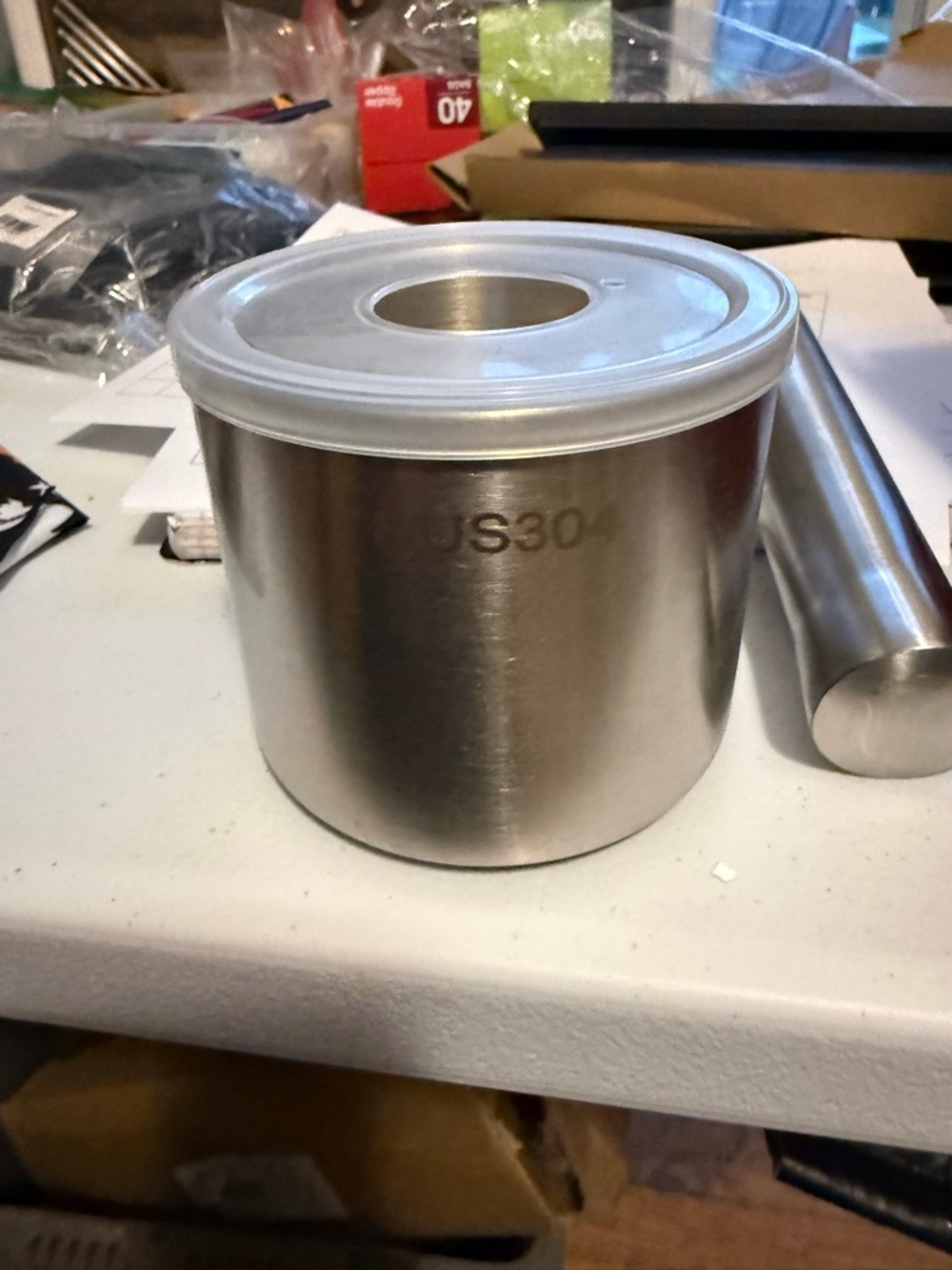 Stainless Steel Mortar and Pestle Set with Lid